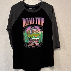 Scooby Doo Graphic T Shirt - Black and Gray